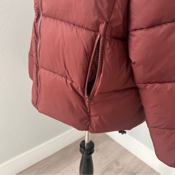 New Urban Outfitters Burgundy Lightweight puffer Jacket - Picture 14 of 14